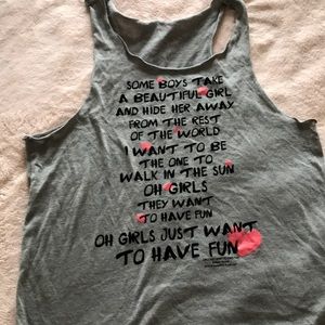 A girls just wanna have fun tank top💕✨